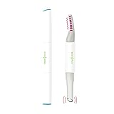 Emay Plus 2-in-1 Heated Eyelash Curler and Heated Vibration Eye Massager Wand - Anti-aging Wrinkle Device, Relieves Dark Circle, Fatigue and Puffiness. Eye & Facial Skin Care Massager Wand