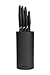 VOOV Professional 5 Piece Pure Ceramic Knife Set with Knife Block, Cutting Board and Matching Sheaths