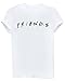 LOOKFACE Women's Cute T Shirt Junior Tops Teen Girls Graphic Tees White Medium