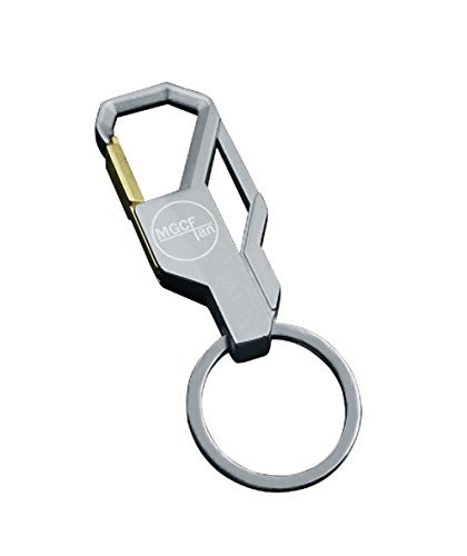 Car KeyChain Key Ring Liangery MGCFTan Durable Metal Gift Keyrings for Men (Silver)