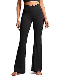 CRZ YOGA Butterluxe Crossover Flare Leggings for