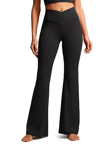CRZ YOGA Butterluxe Crossover Flare Leggings for