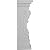 Ekena Millwork SUR35X10X11SC 9 7/8" W x 11 1/8" D x 34 5/8" H Scroll Leaf Surround, Factory Primed White