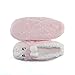 Womens Knit Lovely Animal Slippers Non-Skid Sole Home Slippers for Adults Girls (5-7, Pink Rabbit)