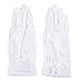 Women Driving Sunscreen Slip Gloves Cotton Gloves Breathable Lace Bow (One size, 2 White)