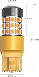 Alla Lighting Newly Upgraded T20 7440 7443 LED Turn