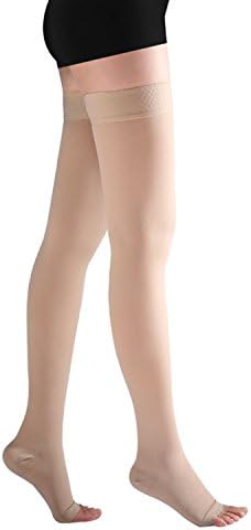 23-32 mm Compression support Stockings Support Open Toes for Women 1 Pair.(Size L)