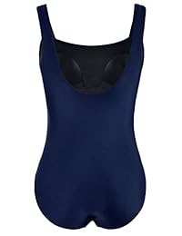 Firpearl - Bañador de una pieza para mujer, color negro