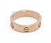 Luxury Shine Celebrity Love Rose Gold-Plated Band Ring for Women