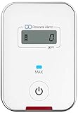 Travel CO DETECTOR by FORENSICS | Carbon Monoxide Low-Level 9ppm Alarm | Super Small Size & Stylish | iPhone White Color | Easy One-button operation |
