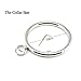 SM Metal Collar with O-Ring Lockable Neck Collar Restraint Gear BDSM Sex Toy – Torque Necklace with Removable for Female,Metallicthumb 3