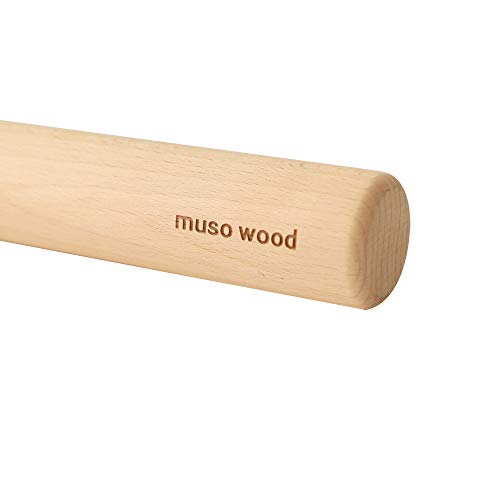 Muso Wood Rolling Pin for Baking, Wooden Small Rolling Pin,Pastry Pizza Dough Roller, (Dowel 11-4/5 Inch) - Thumbnail 2