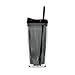 Simply Green Solutions 16 Ounce Acrylic Hot or Cold Travel Tumbler, Double Wall Insulation for up to 2hr. Warm or 4hr. Cold Beverage, 8Hx3.5W, Graphite