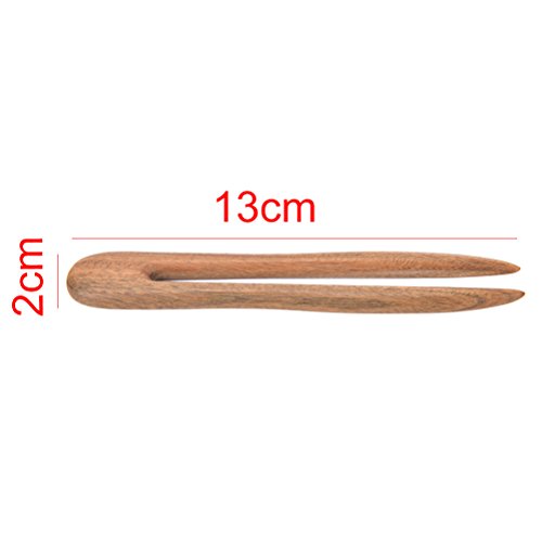 1 Pcs Wooden U-fat Plug Hair Fork Hair Clips Stick Pin Handmade Hair Accessories for Girls Womens by Team-Management