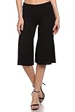 Iconic Luxe Women's Solid Color High Waisted Cropped Pants - Made in USA