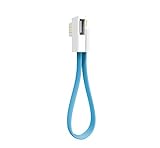 VOJO Portable Laptop Mac USB Hub 2.0 2 Port 2amp Splitter with Micro USB Data Charging Cable Short infiniteUSB [Blue], 8in Kindle Cord for Android, S5 S6 S4 S3 4 3 2, LG G4 G3 M8