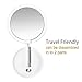 Amiro Lighted Makeup Mirror with Natural Daylight LED Lights, Adjustable Brightness, Rechargeable and Cordless, High Definition Countertop Vanity Mirror (No Magnification)