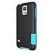 Incipio OVRMLD Case for Samsung Galaxy S5 - Retail Packaging - Black/Turquoise