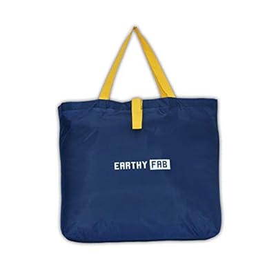 Earthy Fab Foldable Shopping Bags for Grocery. Folds to Pocket Size, Reusable, Multipurpose.
