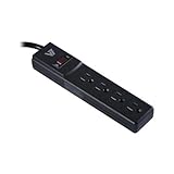 V7 SA0404B-8N6 4 Outlet 450 Joules Surge Protector (4 feet, Black)