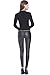 Everbellus Black Faux Leather Leggings for Women Stretch Leather Pants X-Large