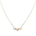 Wellingsale 14k Karat Tri 3 Color Gold Polished 3 Heart Necklace - 18