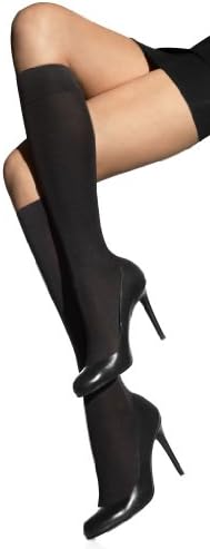 Lavante Suede Matt Opaque Knee High: 50 Denier Black Medium