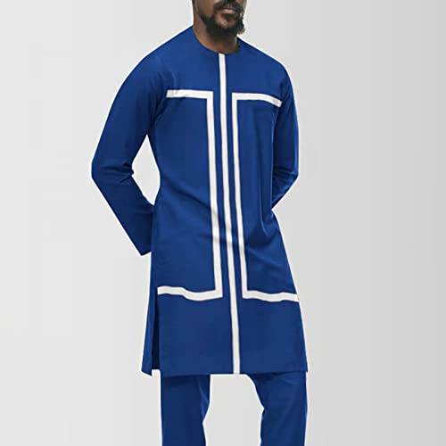 Alalaso Indian Xxxl Men's Long Sleeve Robe Shirt Muslim Thobe For