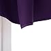 NICETOWN Blackout Valance Short Curtains - Thermal Insulated Window Curtain Top Treatment Ascot Rod Pocket Valances Tiers for Loft/Bathroom/Kids Room/Kitchen, 52W by 18L in, Royal Purple, 1 Pc
