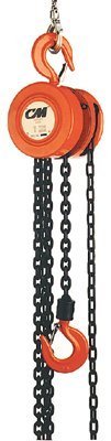 Columbus McKinnon Series 622 Hand Chain Hoist, 1 ton Capacity, 20' Lift Height