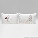 BoldLoft Love Ties Us Together Couple Pillowcases-Gifts for Him, Boyfriend, Husband, Cotton Anniversary, Christmas, Engagement, Knitting Gifts for Knitters, Valentine Pillow Cover Romantic Home Decor
