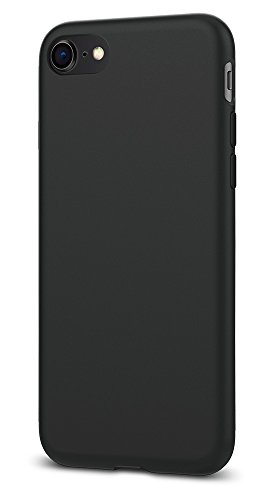 Spigen Liquid Crystal [2nd Generation] iPhone 8 Case/iPhone 7 Case with Slim Protection and Premium TPU for Apple iPhone 8 (2017)/iPhone 7 (2016) - Matte Black