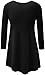 JOELLYUS Womens 3/4 Sleeve Tunic Top