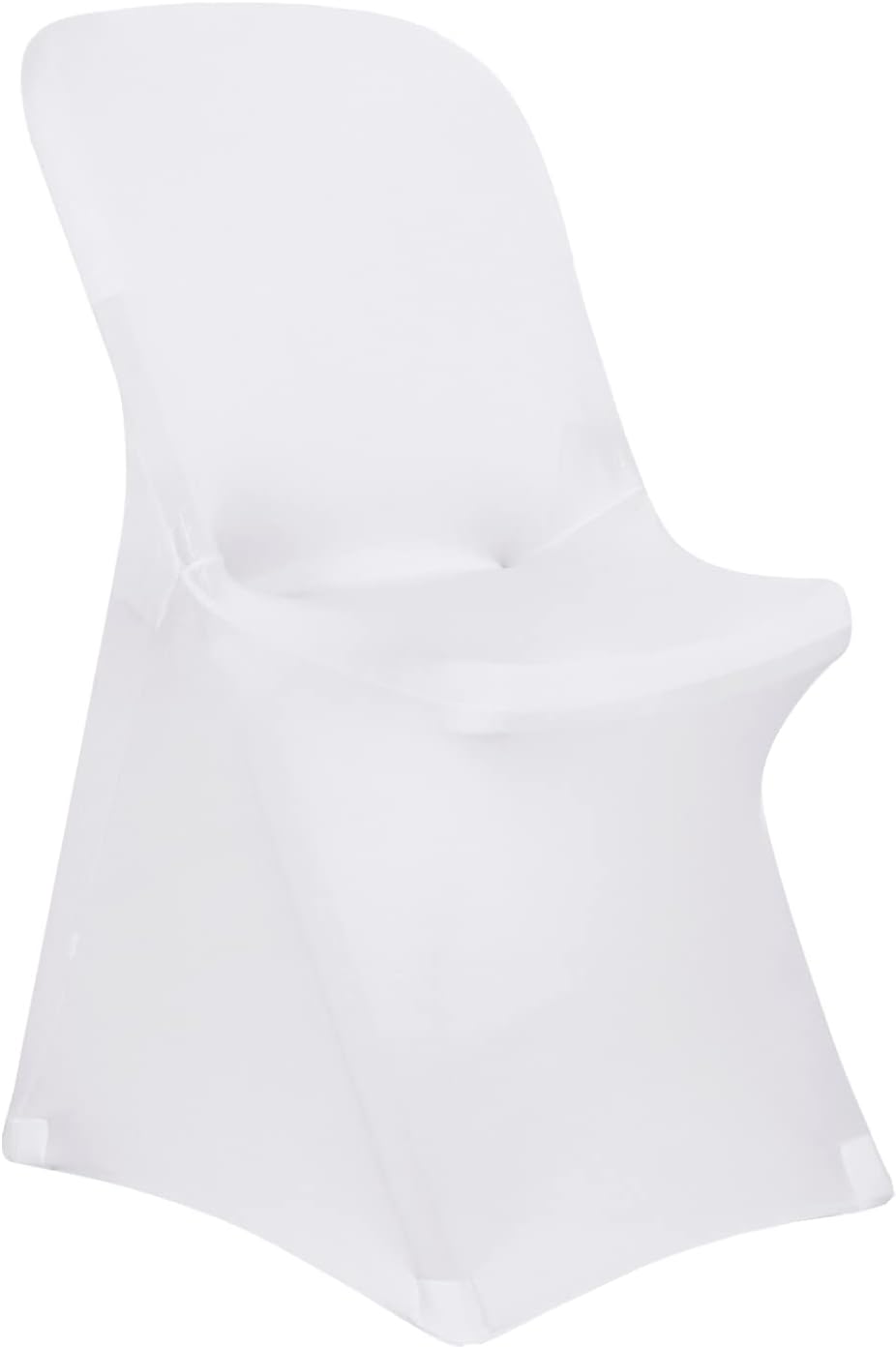 Slipcovers - Obstal 10Pcs White Chair Covers for Party Folding Chair - Universal Fitted Chair Slipcovers Protector for Wedding, Banquet, Holiday, Celebration (White, 10 Packs)