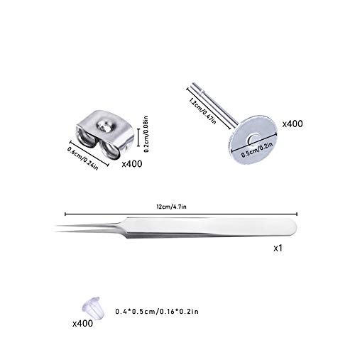 1 Hypoallergenic+Stainless+Earrings+Butterfly+Silicone