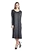 82 Days Women'S Rayon Span Mid Long Jersey Dress With Side Pockets - Solid