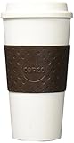 Copco Plastic Acadia Travel Mug, 16-Ounce, Brown