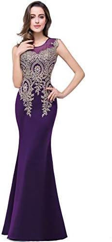 Seasail Mermaid Sheer Neck Golden Lace Appliques Long Evening Dresses Robe De Soiree Longue Evening Gown Party Dress