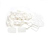 Castuvy ABS Engineering Plastics Manufacturing， Furniture Cabinet Fastening Corner Code, White, 30 Packs