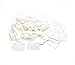 Castuvy ABS Engineering Plastics Manufacturing， Furniture Cabinet Fastening Corner Code, White, 30 Packs