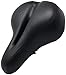 Pedal To The Medal Bike Seat - Most Comfortable Bicycle Seat for Women -Comfort Stationary Bike Seat Cushion, Spin Bike, Road Bike, or Mountain Bike Saddle - Water and Dust Resistant Cover (Black)