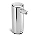 simplehuman 11 oz. Rechargeable Sensor Pump with Soap Sample, Brushed Nickel