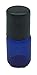 12 2 ml Blue Glass Roller Bottles with Stainless Steel Metal Rollerballs