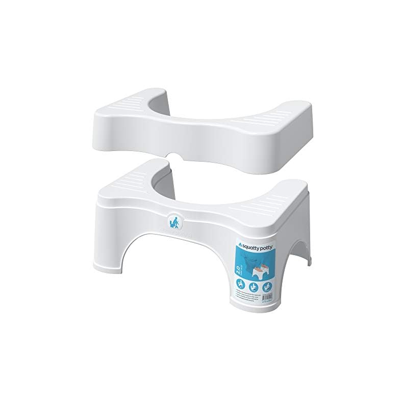 Squatty Potty The Original Bathroom Toilet Stool – Adjustable 2.0, Convertible to 7″ or 9″ Height with Removable Topper for Adults and Kids