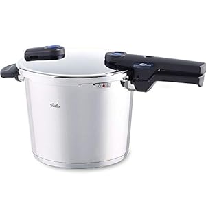 Fissler vitaquick / inductie-snelkookpan (6 L, Ø 22 cm) RVS snelkookpan, 2 kookniveaus, stapelbaar