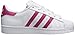 adidas Originals Kids' Superstr Foundation, White/Pink/White, 6 M US Big Kid
