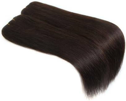 1688 Hair 24" 100g Straight Indian AAAA Remy 100% Human Hair Weave Full Head Weft Extensions (#2 Dark Brown)