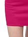 LE3NO Womens Fitted Solid Mini Skirt with Stretch