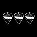 V-Picks SwitchBlade Ghost Rim Guitar Pick, 3-Pack