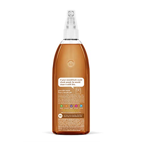 Method Daily Wood Cleaner, Almond, PlantBased Formula That Cleans Shelves, Tables and Other
